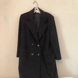 John Weitz Forstmann Trench Coat 100% Wool 50" Lon